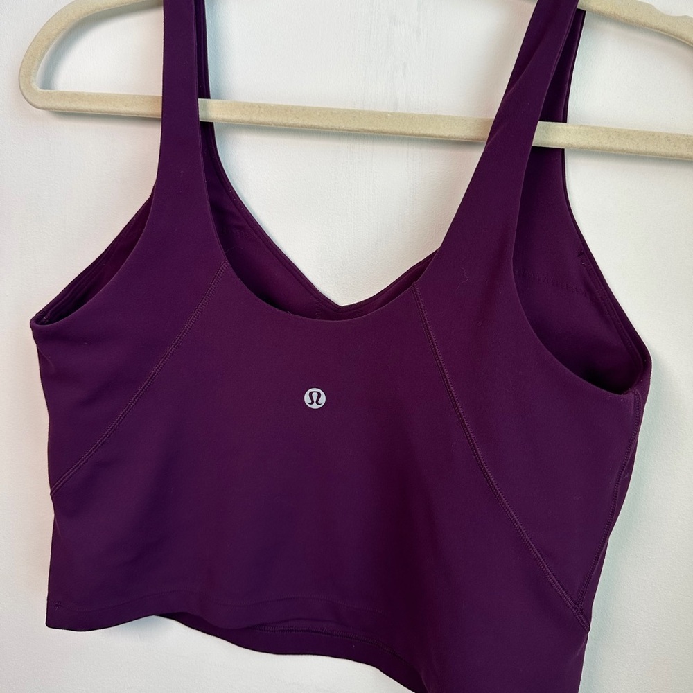 lululemon athletica Plum V-Neck Cropped Tank - Picture 8 of 9